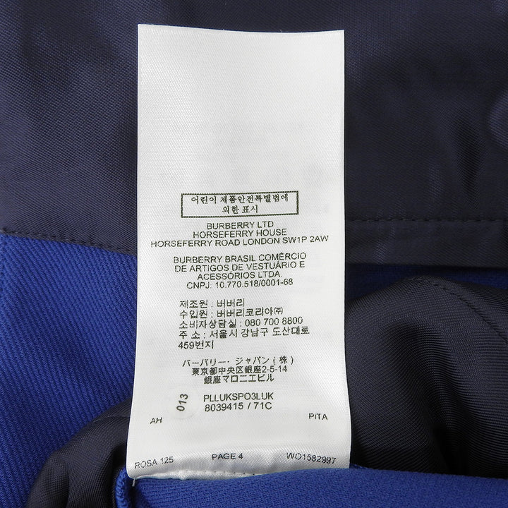 Pristine BURBERRY slacks Hem zipper skinny pants blue Rayon Women 34 80394151