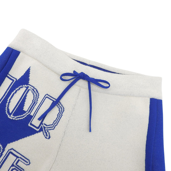 Excellent Christian Dior Shorts Star Bicolor white cashmere Women 34 224P17AM110