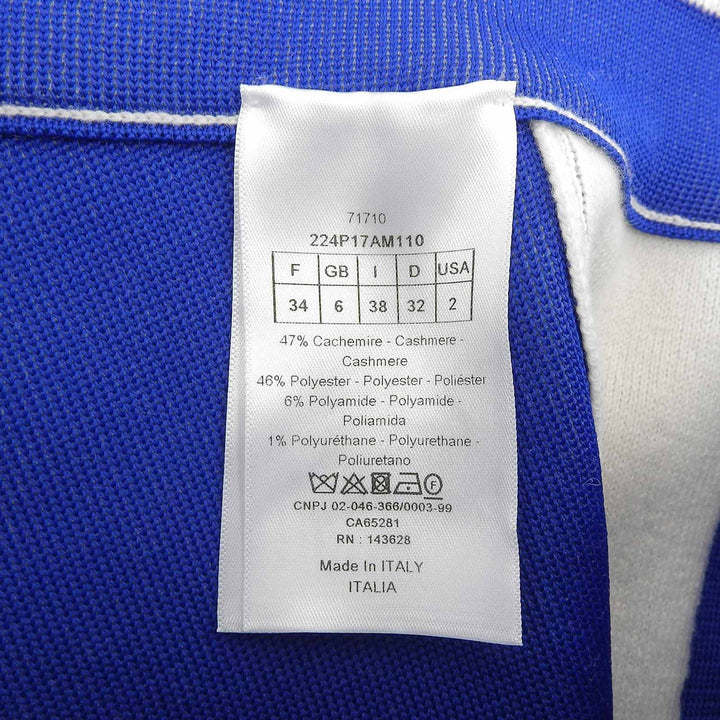 Excellent Christian Dior Shorts Star Bicolor white cashmere Women 34 224P17AM110