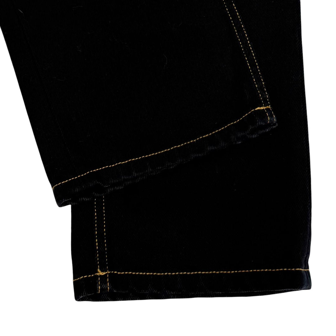Great LOEWE Denim pants Anagram leather patch button fly Indigo 34 S359331XE3