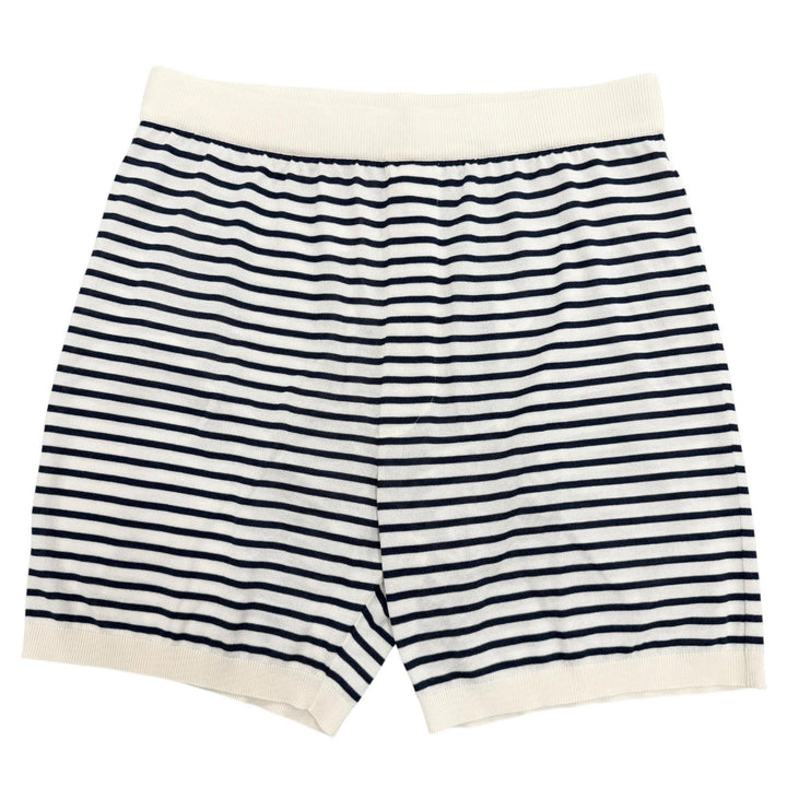 Pristine PRADA Shorts Border Pattern white silk mens 46 UMP120