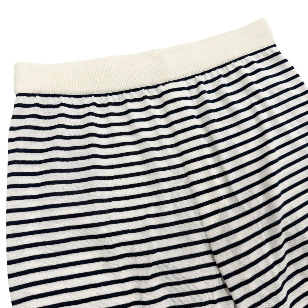 Pristine PRADA Shorts Border Pattern white silk mens 46 UMP120