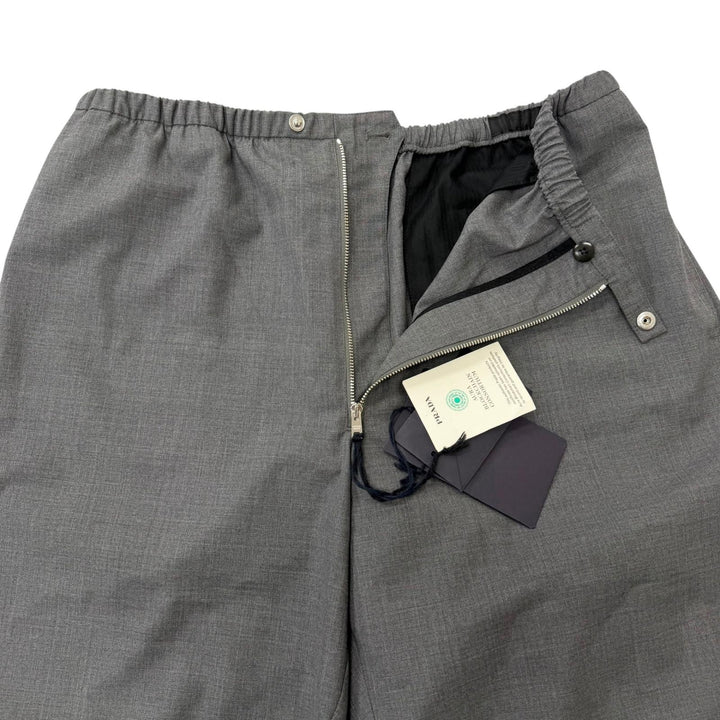 Pristine PRADA Pants Triangle Patch Chef Pants gray Virgin wool mens L SPH377