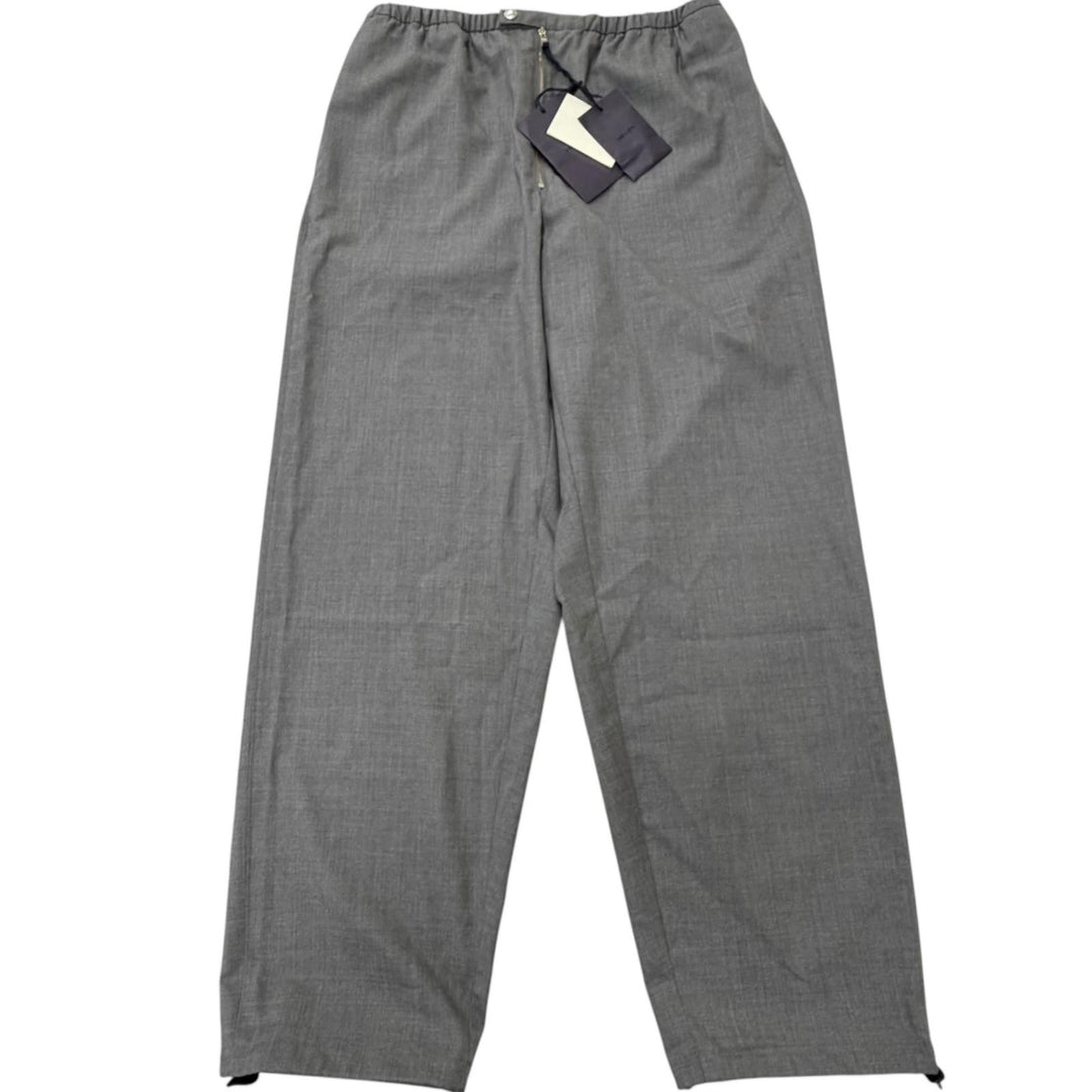 Pristine PRADA Pants Triangle Patch Chef Pants gray Virgin wool mens L SPH377