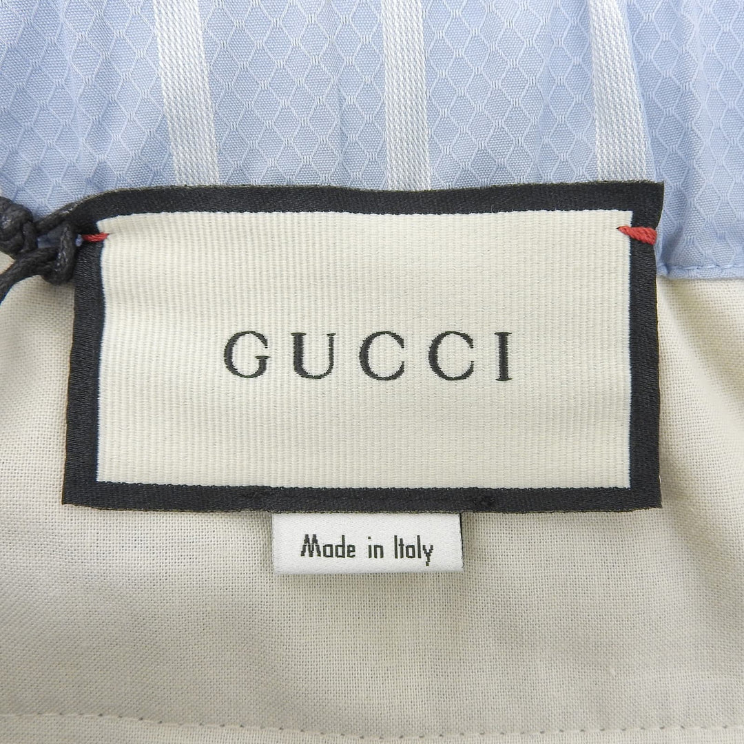 Excellent GUCCI Shorts Double G Stripe Light blue cotton mens 46 618597