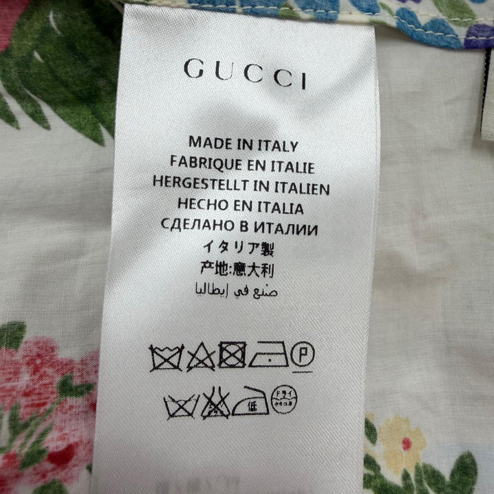 Excellent GUCCI one piece Interlocking G Floral Design multicolor 36 453982