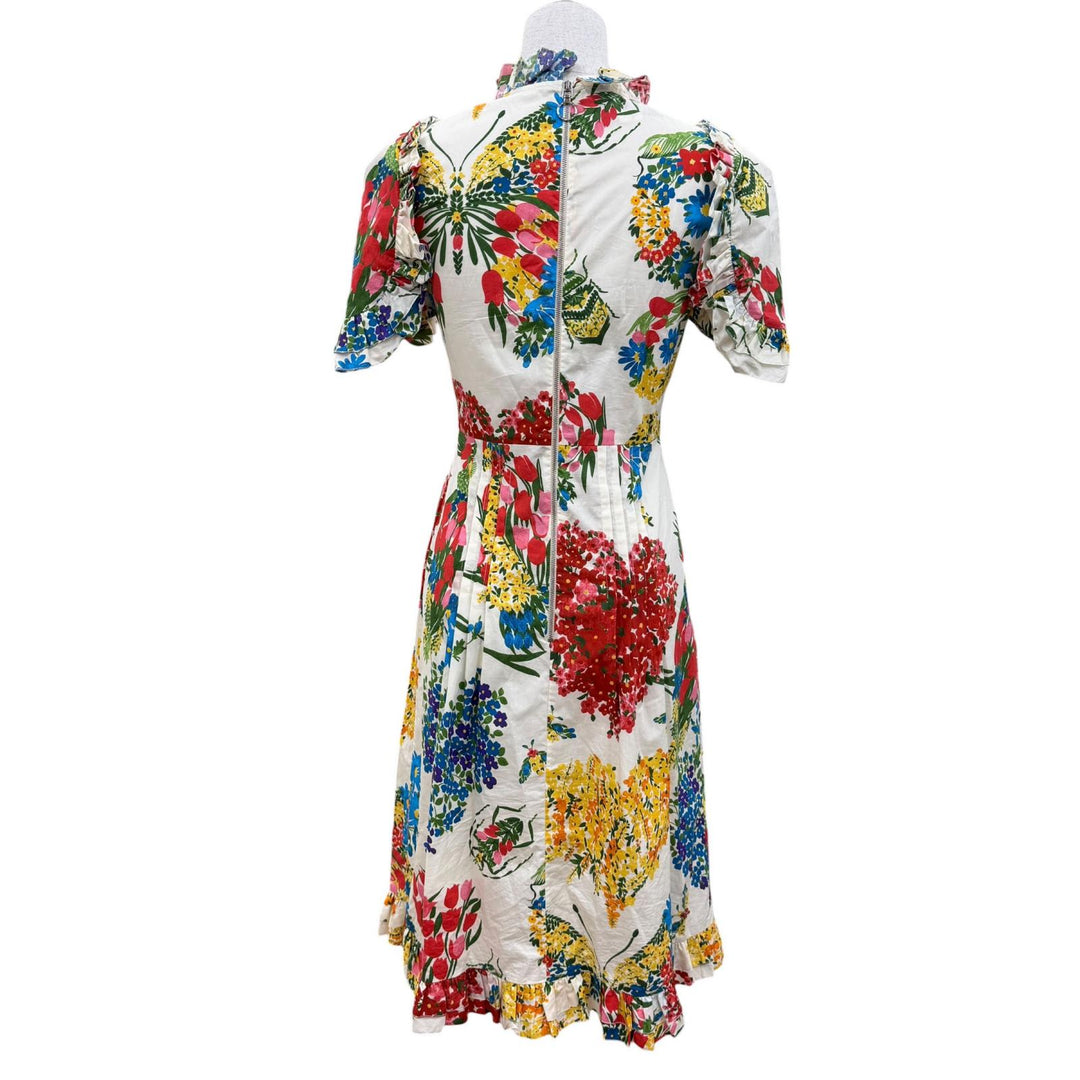 Excellent GUCCI one piece Interlocking G Floral Design multicolor 36 453982