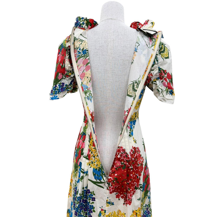 Excellent GUCCI one piece Interlocking G Floral Design multicolor 36 453982