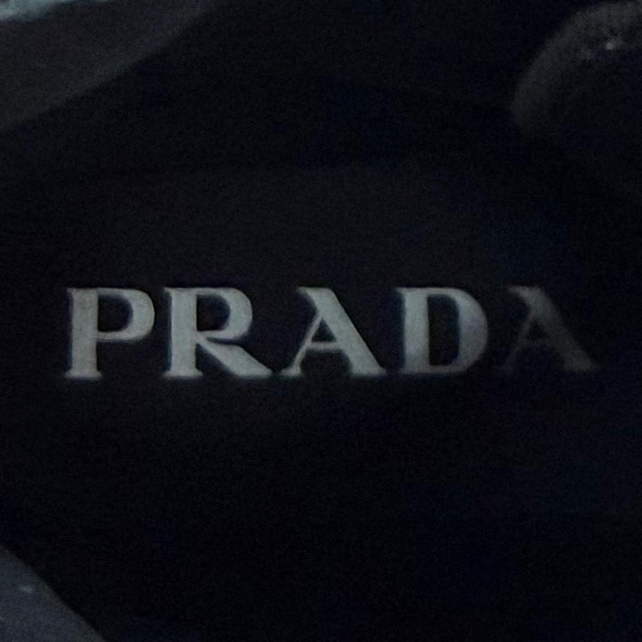 Pristine PRADA short boots monolith black Brushed leather Women 35.5 1T255M