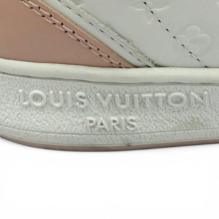 Pristine LOUIS VUITTON High cut sneakers LV Stadium Line white leather Women 36