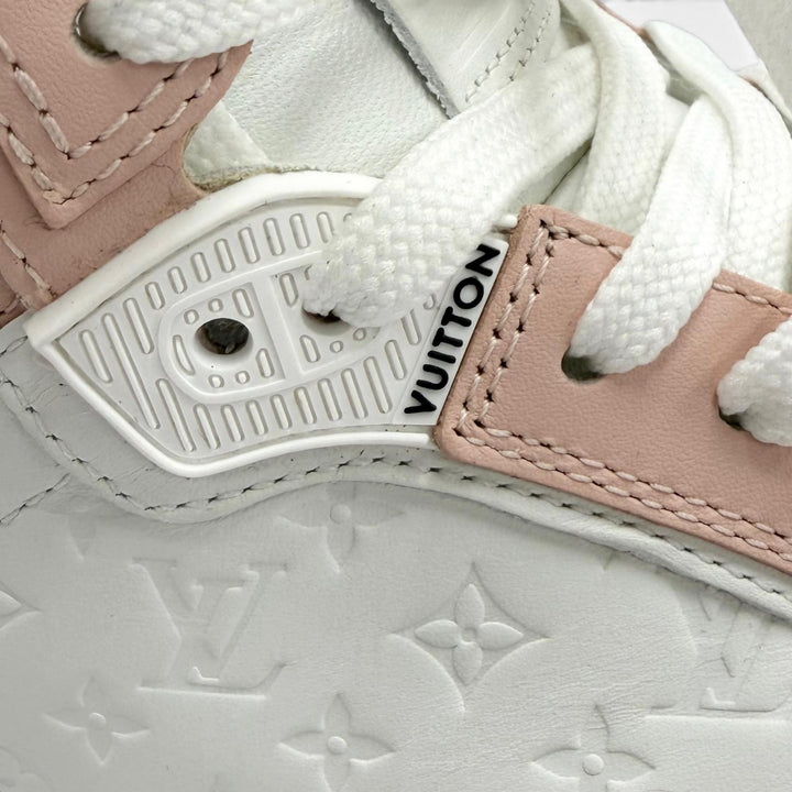 Pristine LOUIS VUITTON High cut sneakers LV Stadium Line white leather Women 36