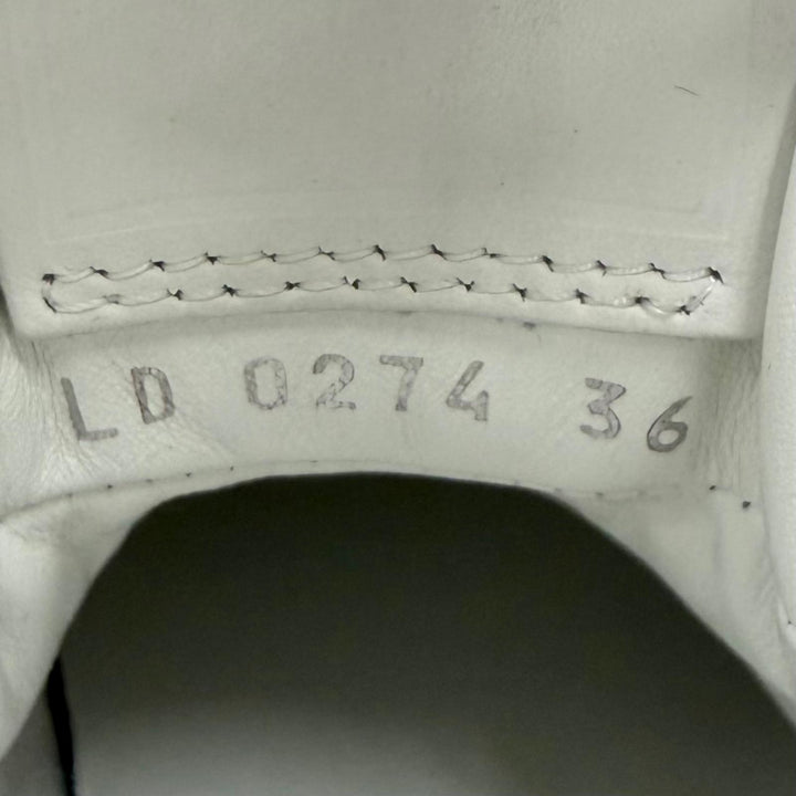 Pristine LOUIS VUITTON High cut sneakers LV Stadium Line white leather Women 36