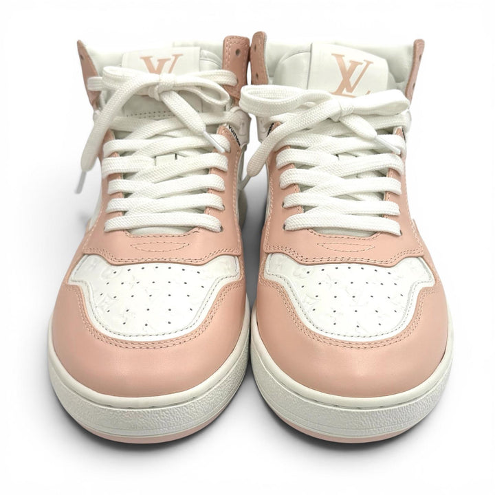 Pristine LOUIS VUITTON High cut sneakers LV Stadium Line white leather Women 36