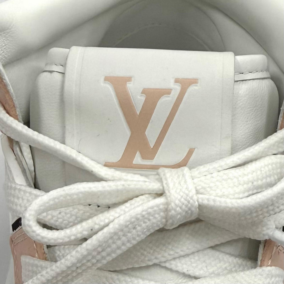 Pristine LOUIS VUITTON High cut sneakers LV Stadium Line white leather Women 36