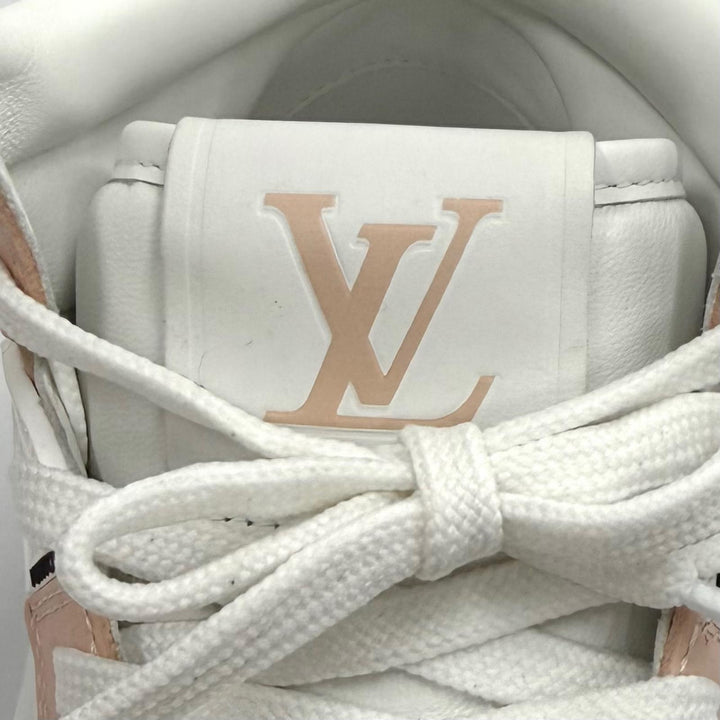 Pristine LOUIS VUITTON High cut sneakers LV Stadium Line white leather Women 36