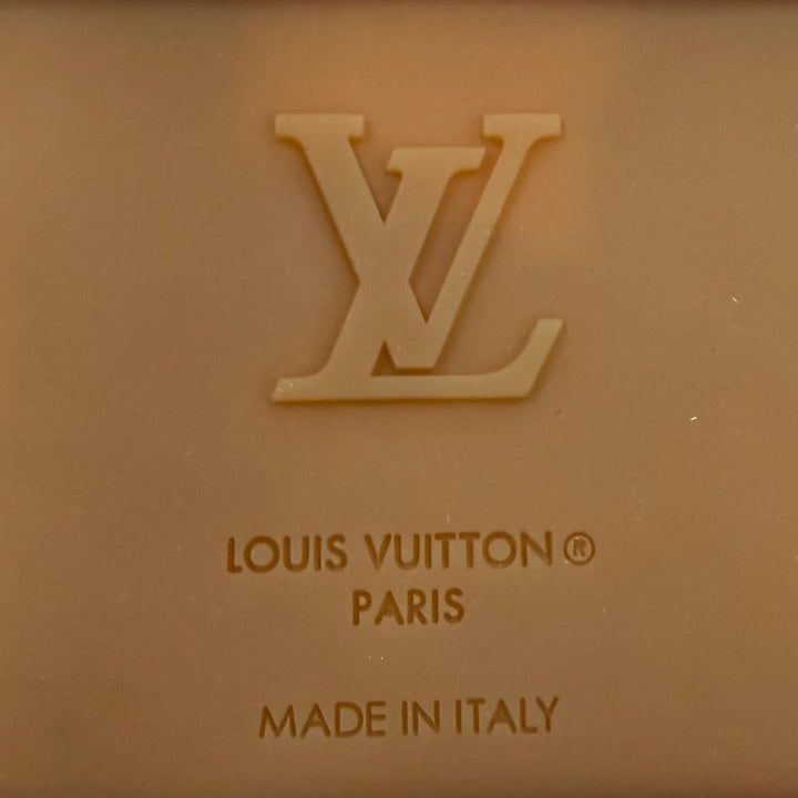 Pristine LOUIS VUITTON Slip-on Monogram espadrilles Navy Suede leather mens 8