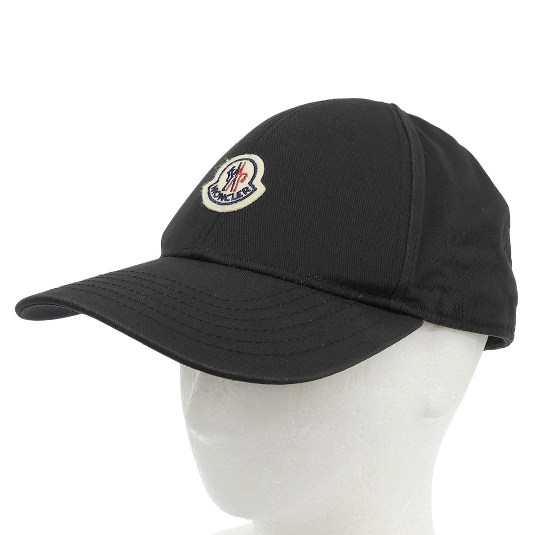 Excellent MONCLER cap Logo patch black cotton Women 3B00039 04863