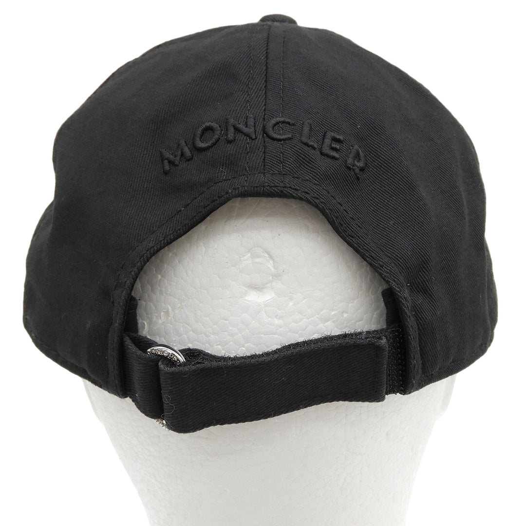 Excellent MONCLER cap Logo patch black cotton Women 3B00039 04863