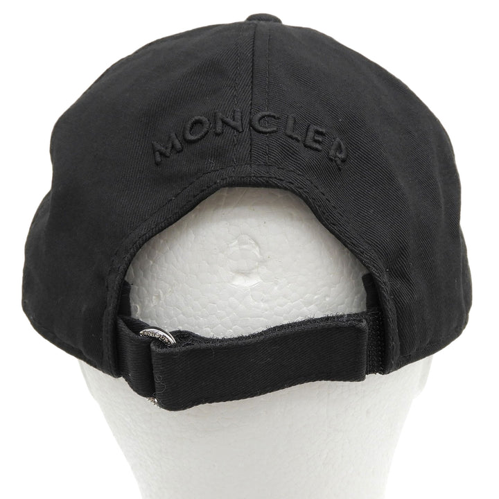 Excellent MONCLER cap Logo patch black cotton Women 3B00039 04863