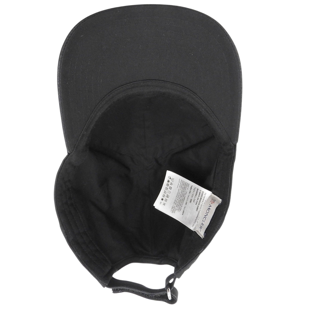 Excellent MONCLER cap Logo patch black cotton Women 3B00039 04863