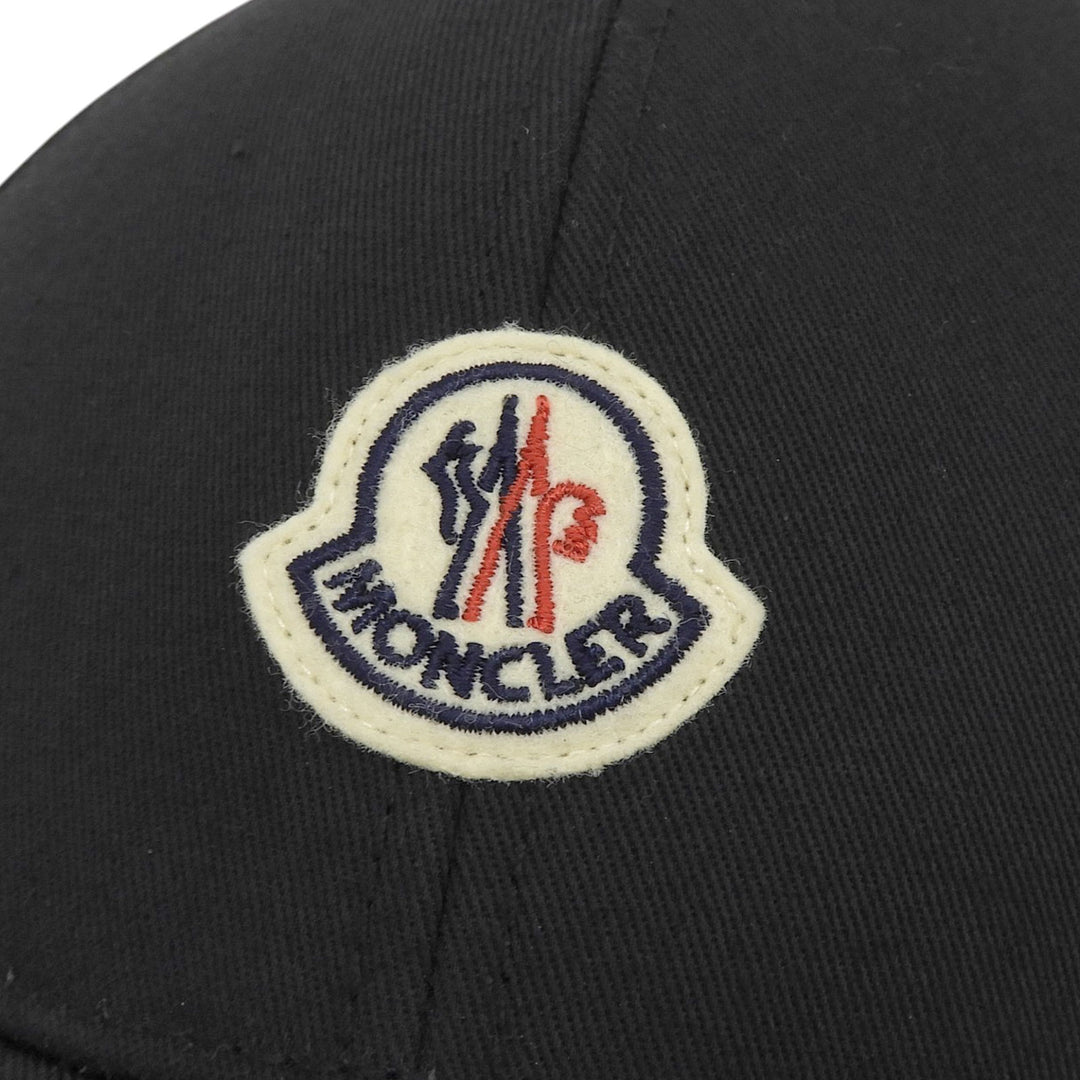 Excellent MONCLER cap Logo patch black cotton Women 3B00039 04863