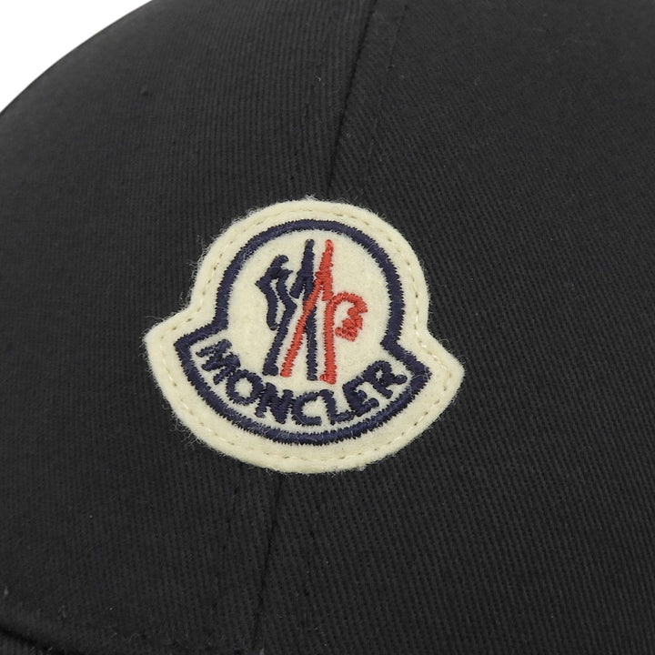 Excellent MONCLER cap Logo patch black cotton Women 3B00039 04863