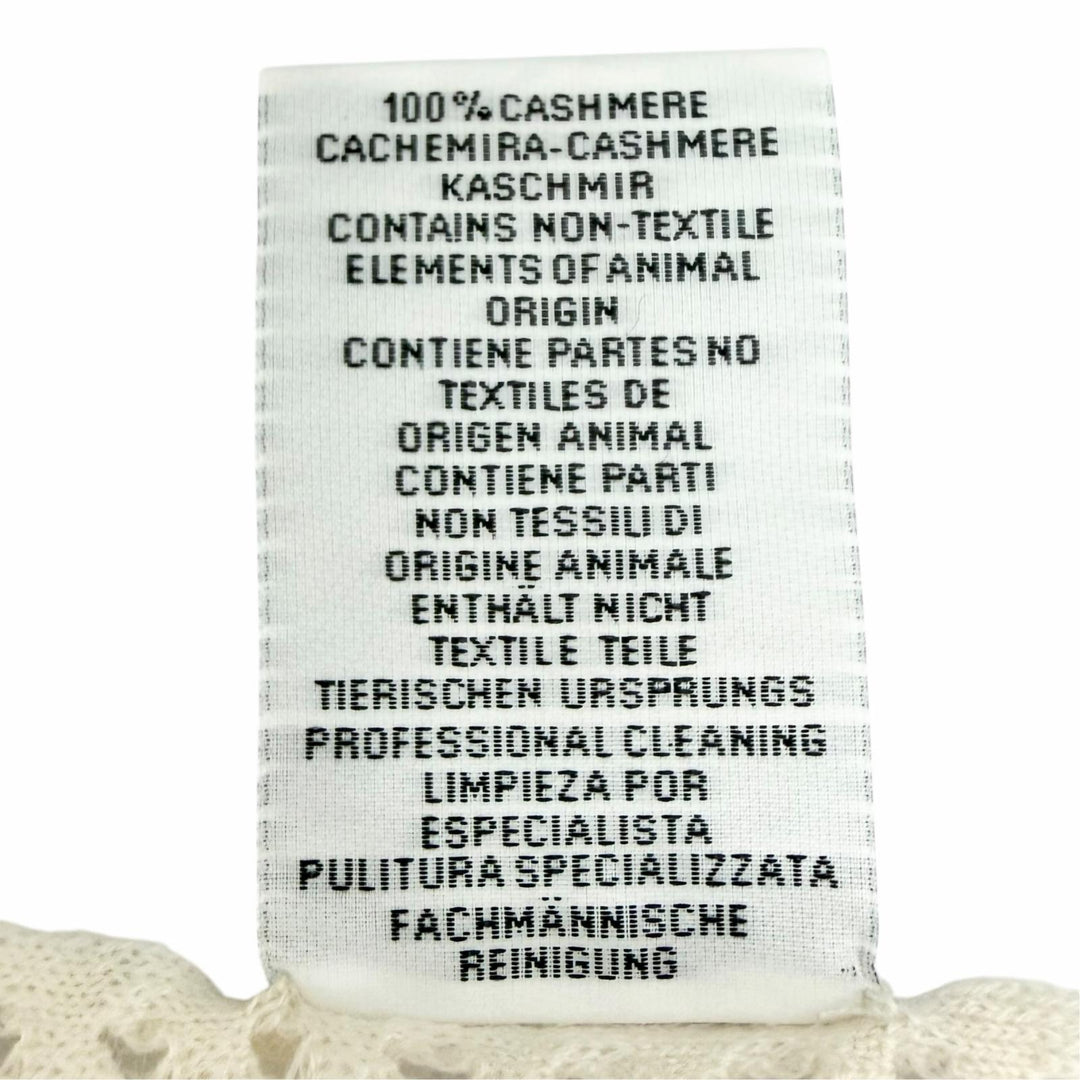 Great HERMES Stall MAILLE FILET Comes with a logo leather cashmere H259112S