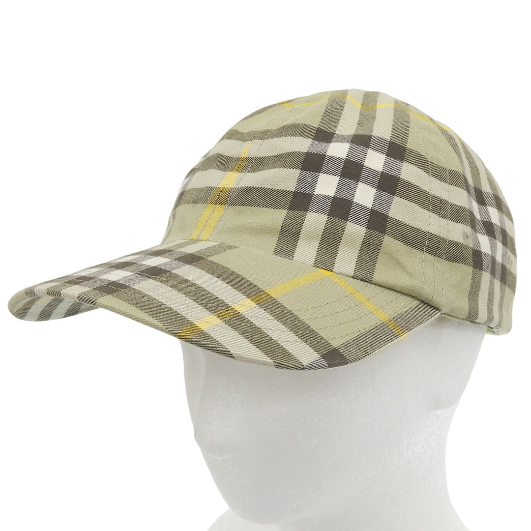 Pristine BURBERRY cap Nova Check Baseball Cap Hunter cotton mens L 8075635