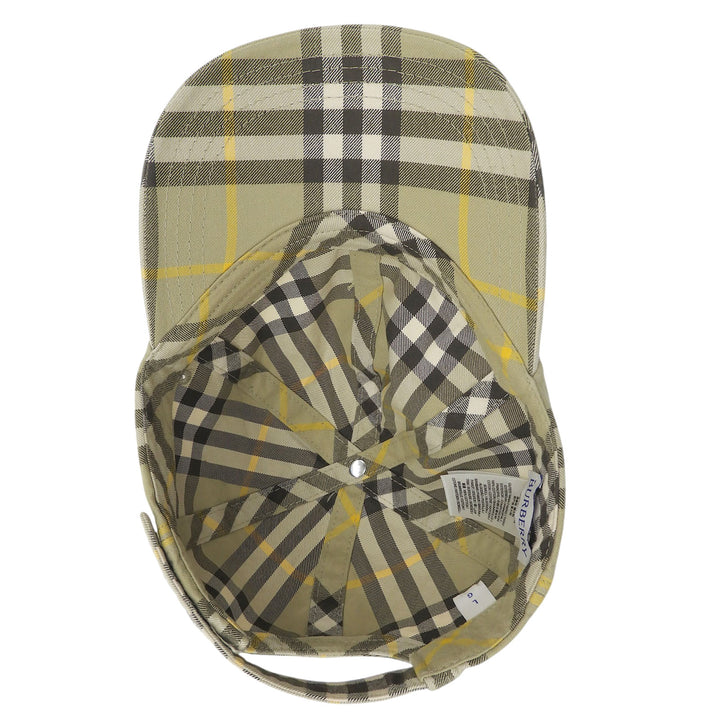 Pristine BURBERRY cap Nova Check Baseball Cap Hunter cotton mens L 8075635