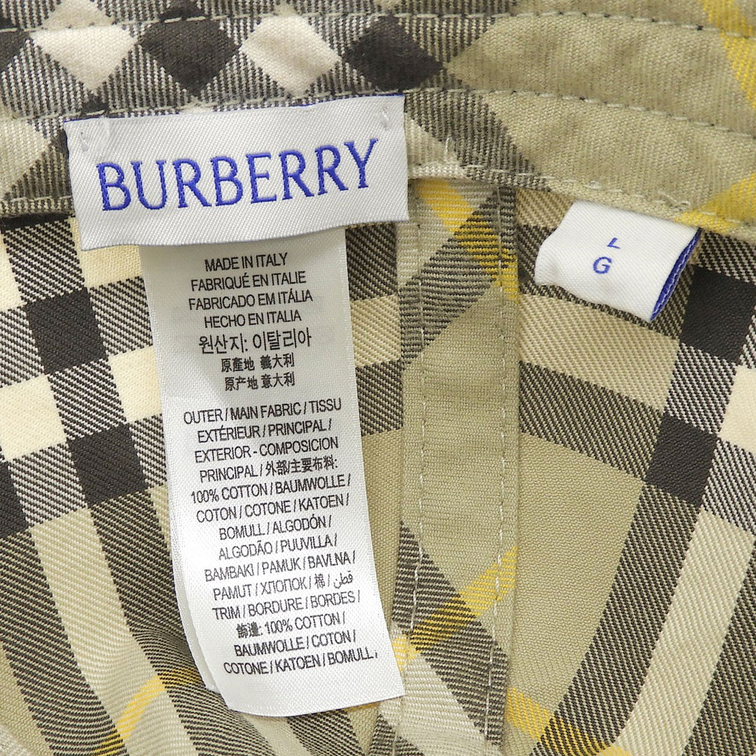 Pristine BURBERRY cap Nova Check Baseball Cap Hunter cotton mens L 8075635