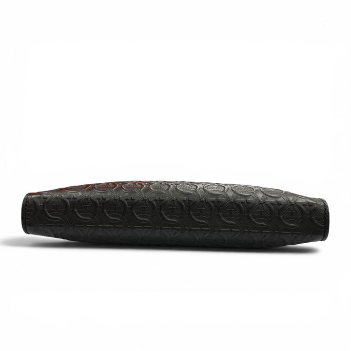 Excellent Salvatore Ferragamo Clutch bag black leather mens
