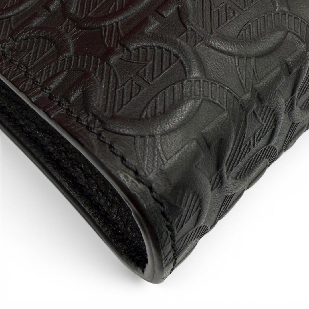 Excellent Salvatore Ferragamo Clutch bag black leather mens