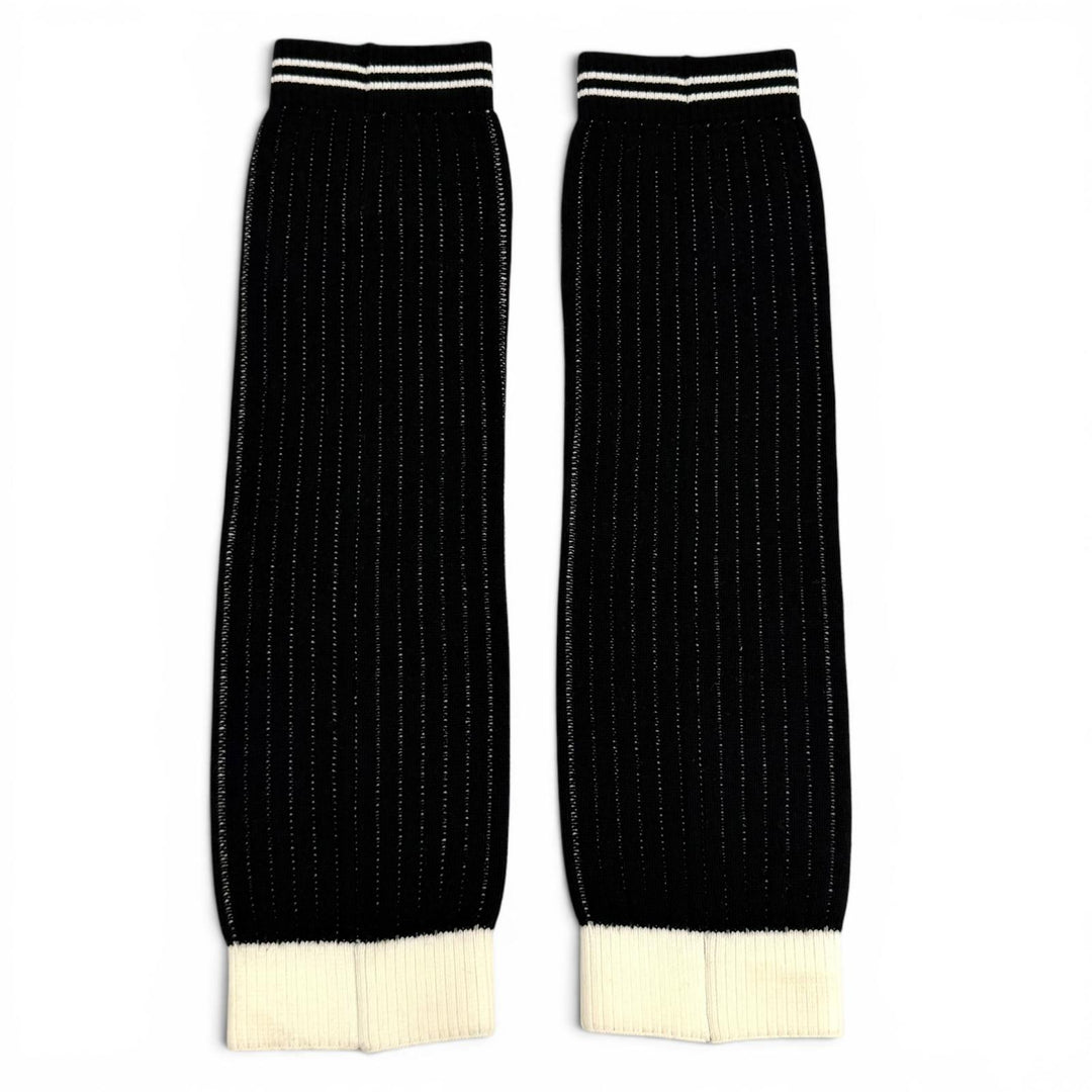 Great CHANEL Leg warmers black Viscose Women 24C