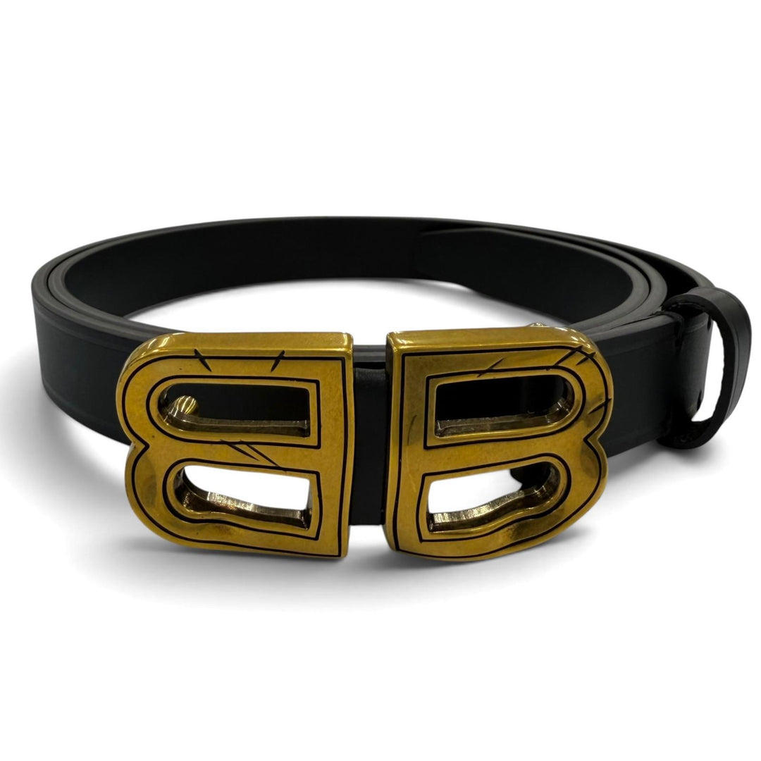 Pristine BALENCIAGA belt BB Hourglass black Women 7718870