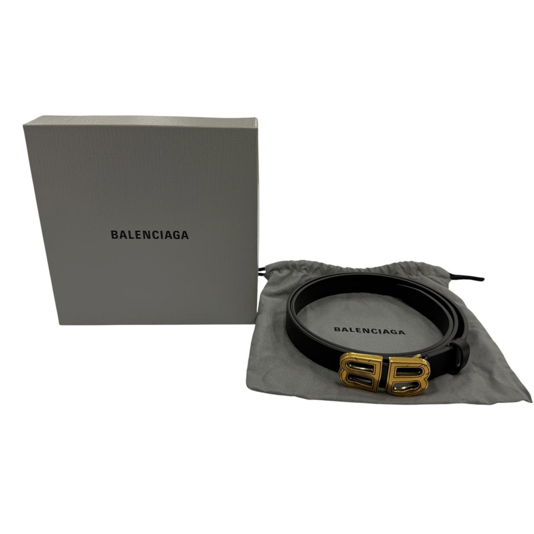 Pristine BALENCIAGA belt BB Hourglass black Women 7718870