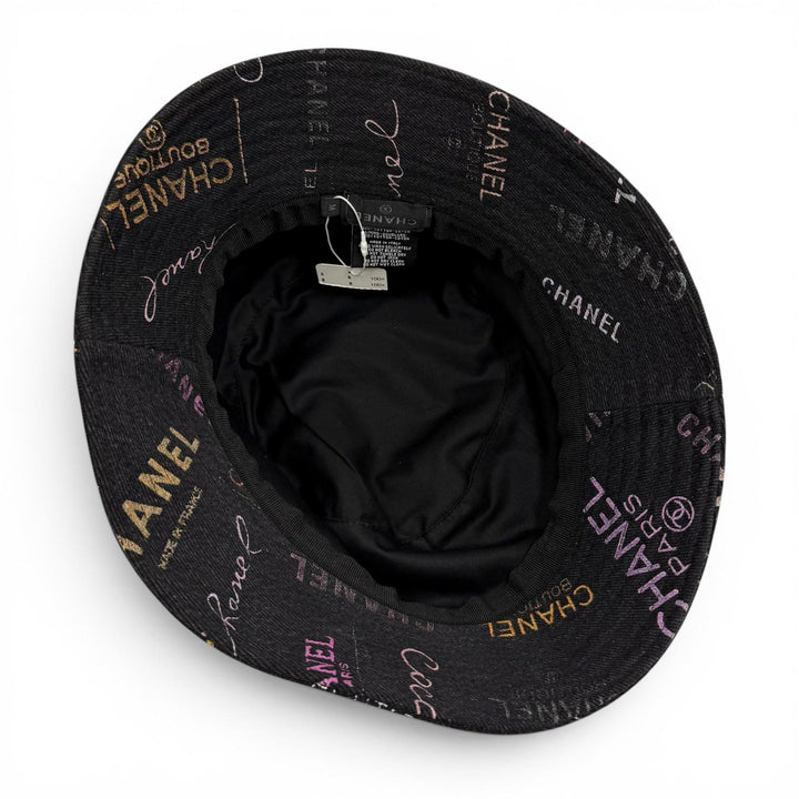 Pristine CHANEL hat black cotton Women M