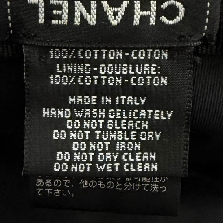 Pristine CHANEL hat black cotton Women M