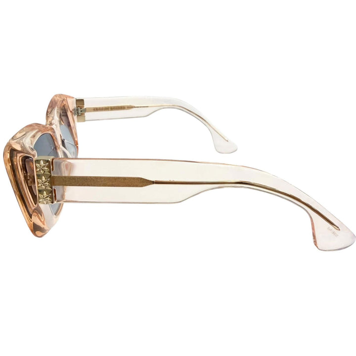 Great CHROME HEARTS sunglasses ESTREL LA Star Eyewear Clear orange