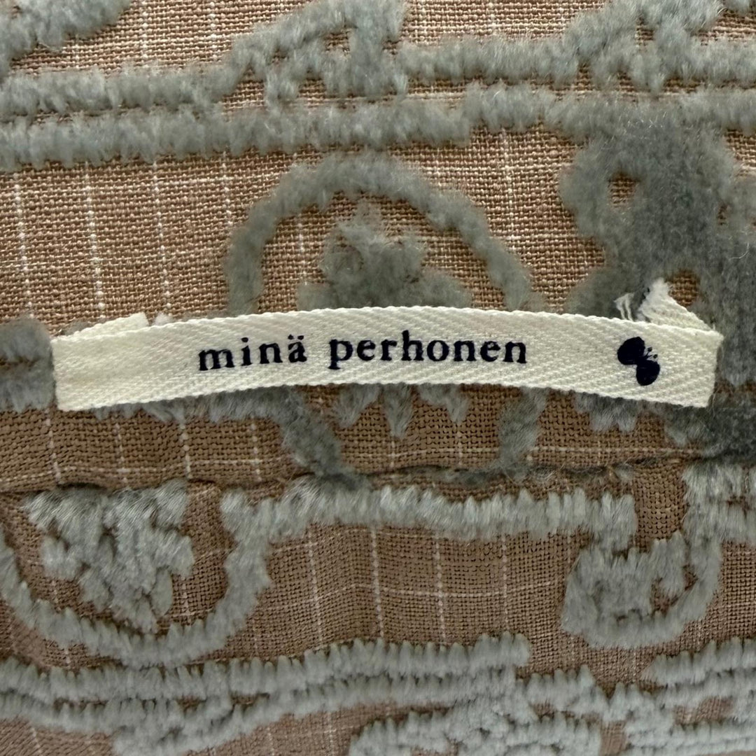 Excellent mina perhonen cushion All-over gingham check rabbit pattern Multi
