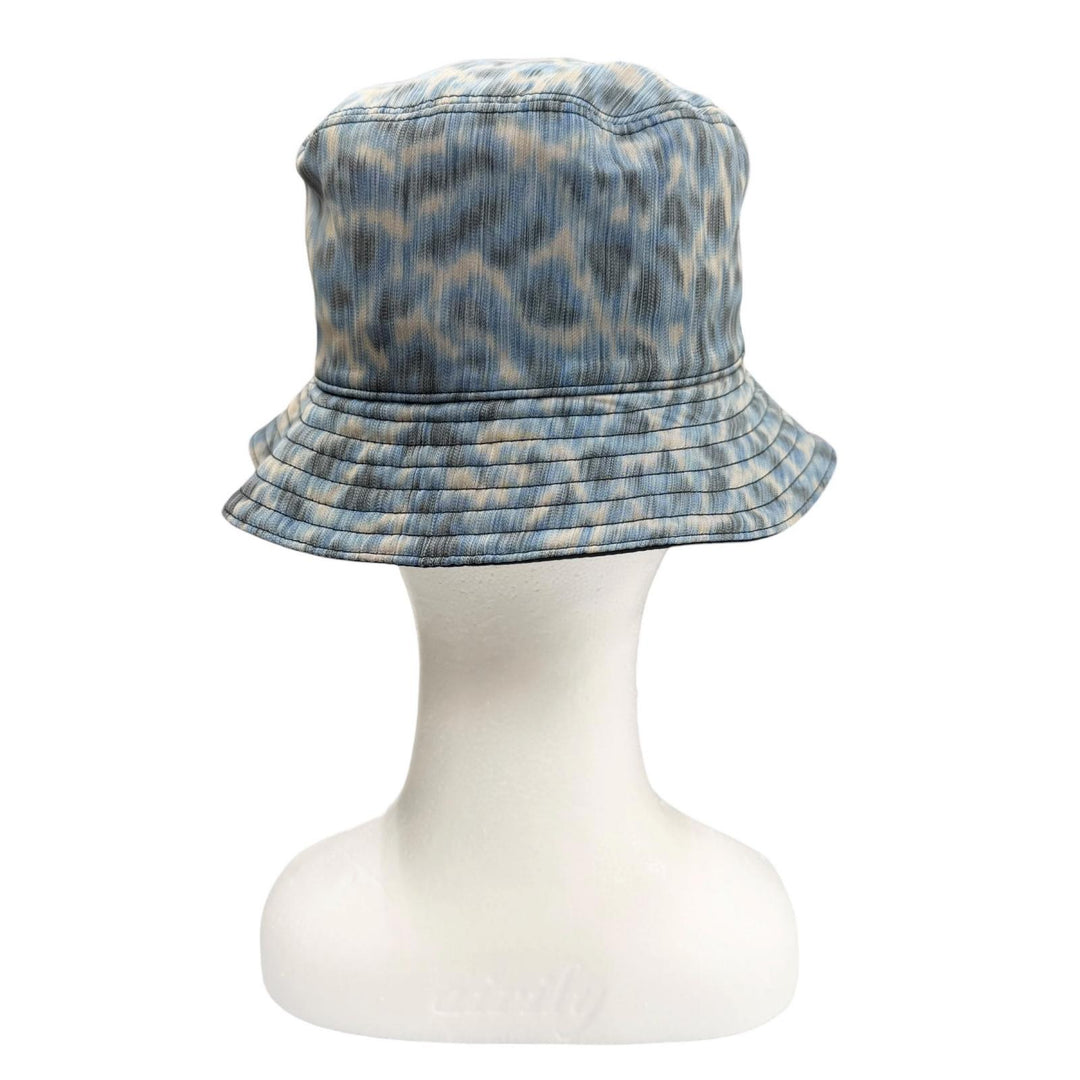 Pristine DIOR Parley hat Leopard Pattern Bucket Hat blue mens M 293C906D5547