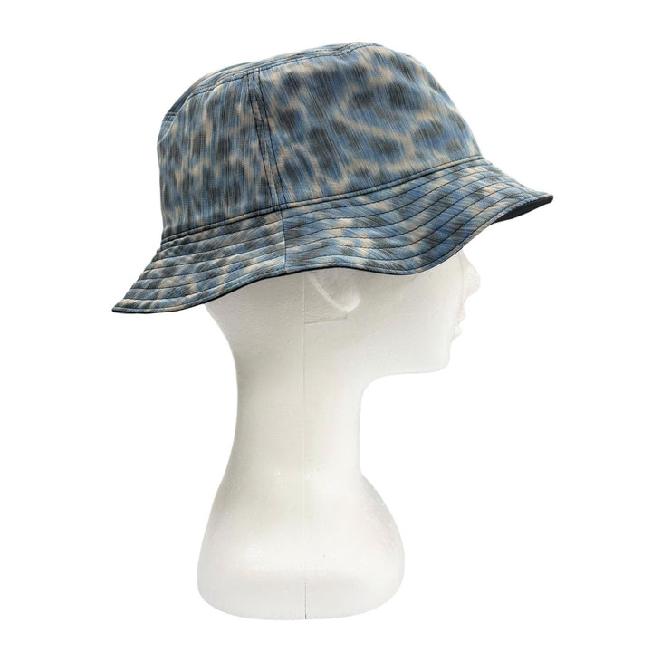 Pristine DIOR Parley hat Leopard Pattern Bucket Hat blue mens M 293C906D5547