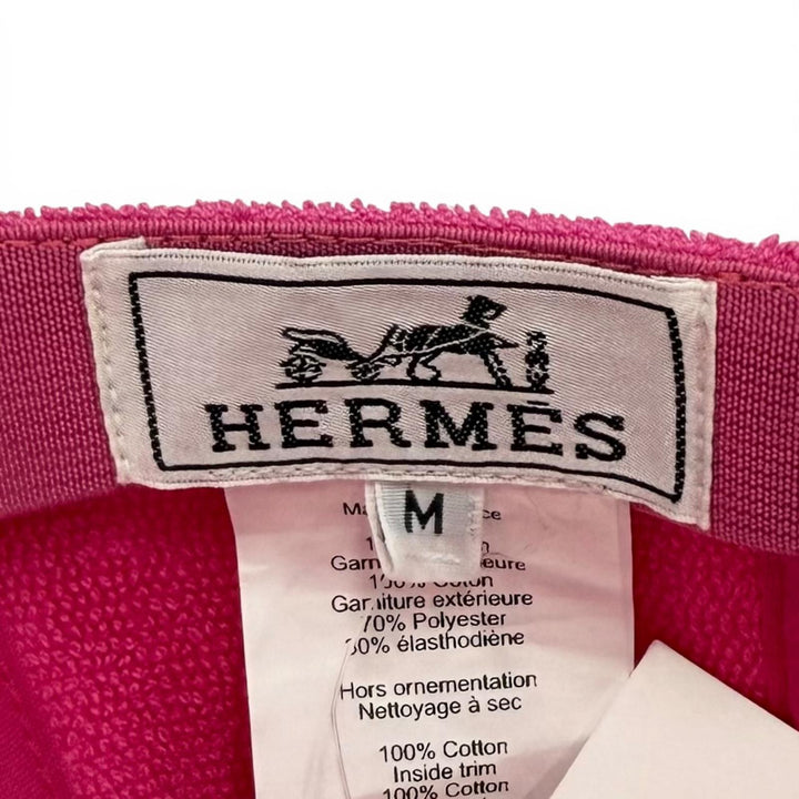 Pristine HERMES cap Casquette Davis Yacht cotton Women M