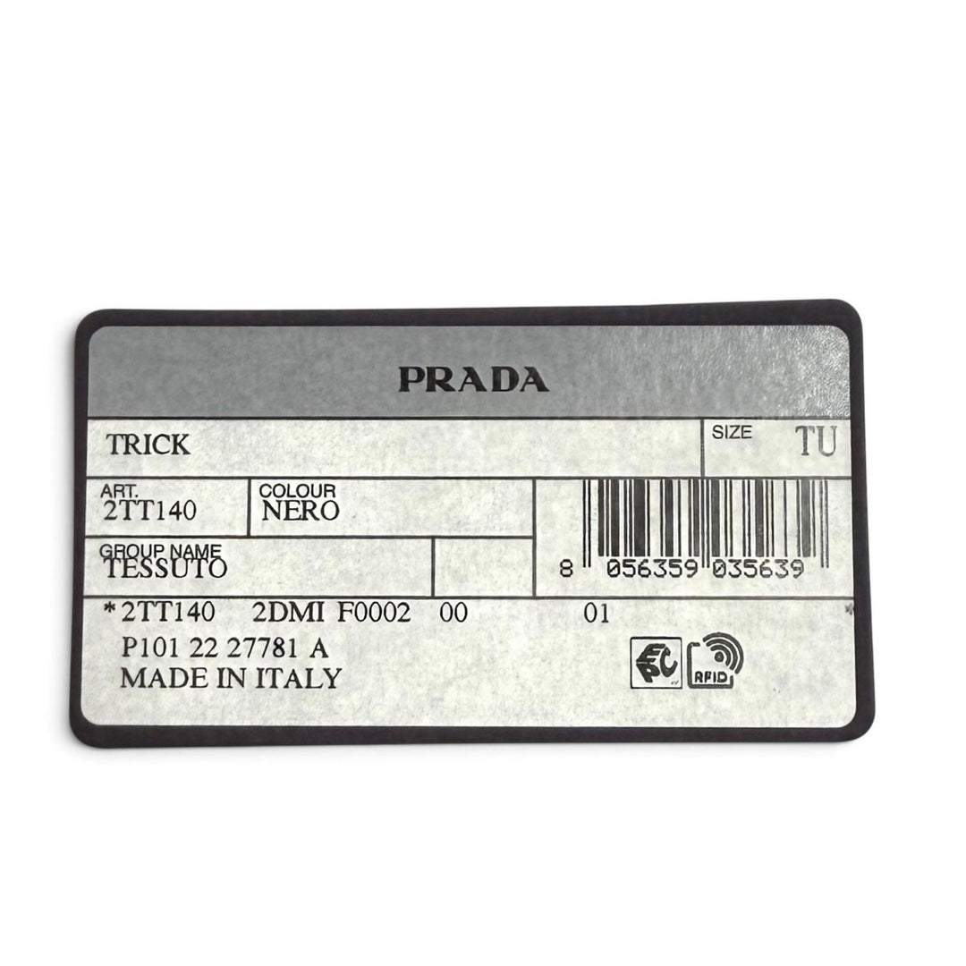 Excellent PRADA Pouch Re Nylon Triangle Logo Keyring Nylon Women 2TT140