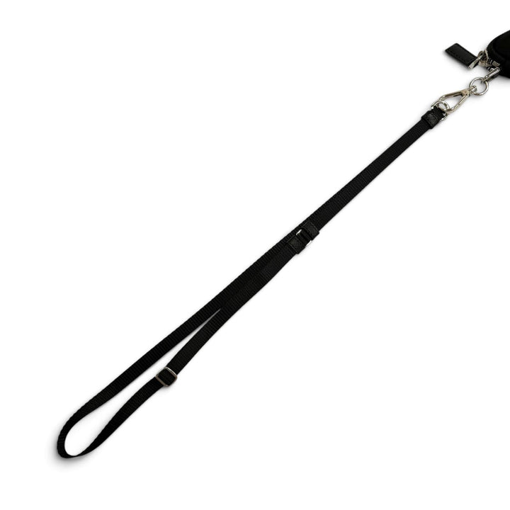 Excellent PRADA Pouch Re Nylon Triangle Logo Keyring Nylon Women 2TT140