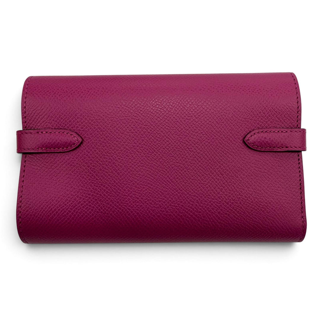 Great HERMES Tri-fold wallet Kelly wallet medium Compact wallet Epsom Leather