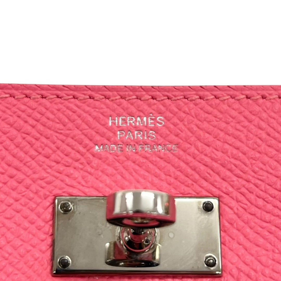 Great HERMES Purse Kelly wallet Long wallet Epsom Leather Women