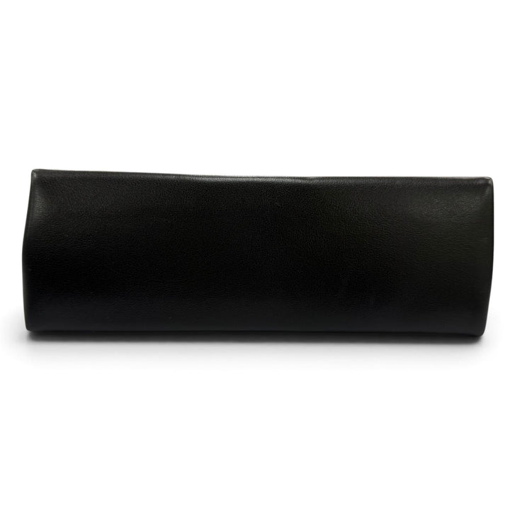 Excellent VALENTINO Cosmetics Pouch V-logo leather zip-up black XW2P0X38ZXL