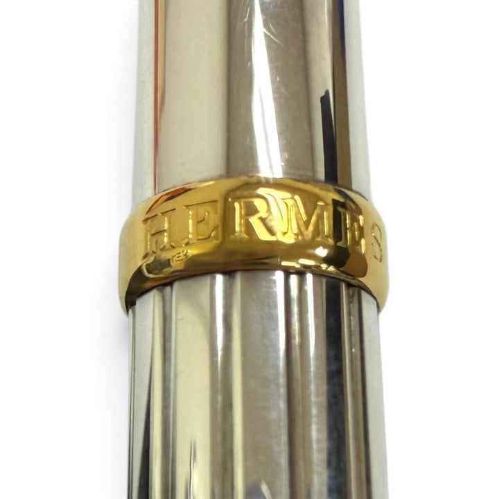 Great HERMES mechanical pencil Allegro Twist type Silver SV925 mens