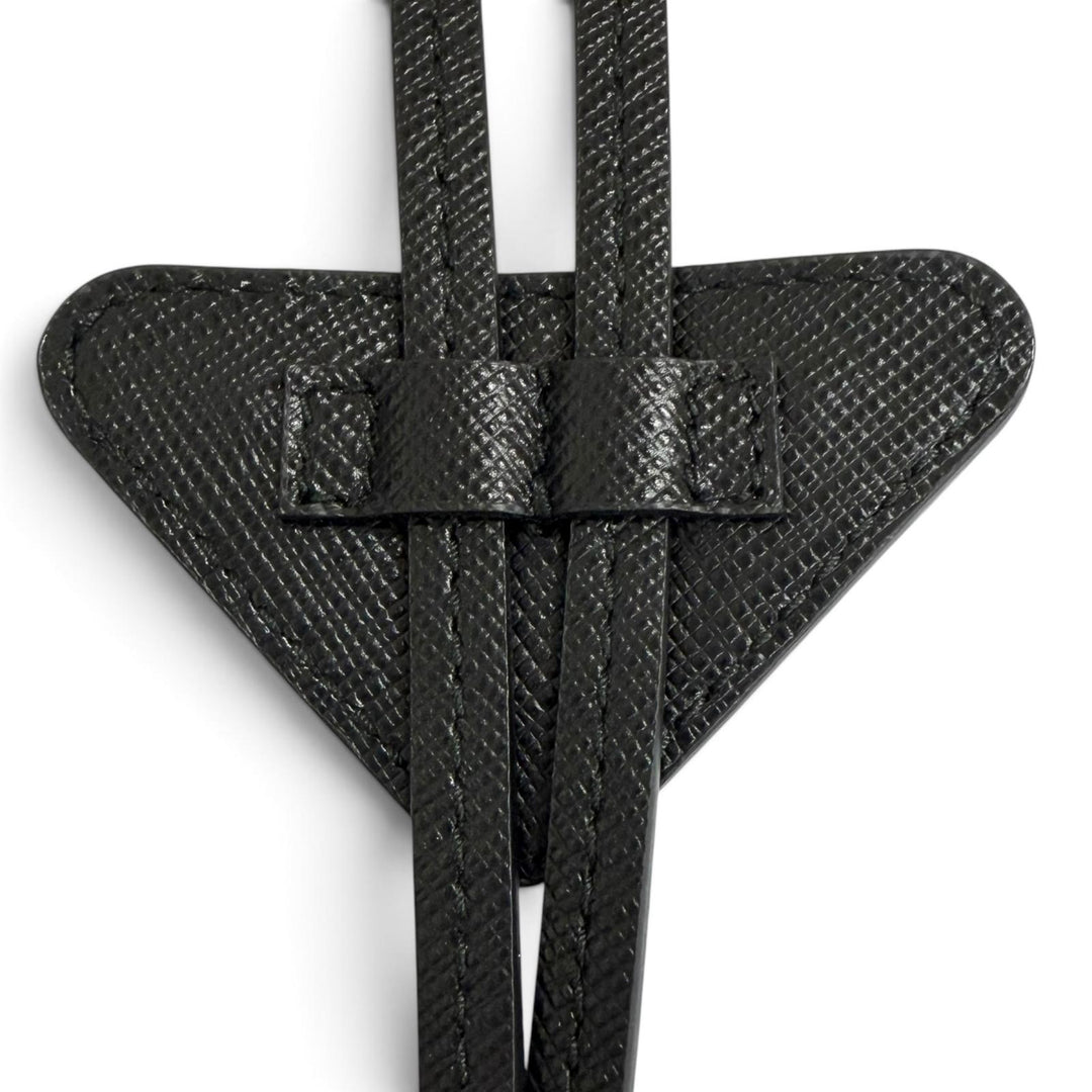 Great PRADA Other accessories Triangle Logo Maltic Loop Tie Bolo Tie black