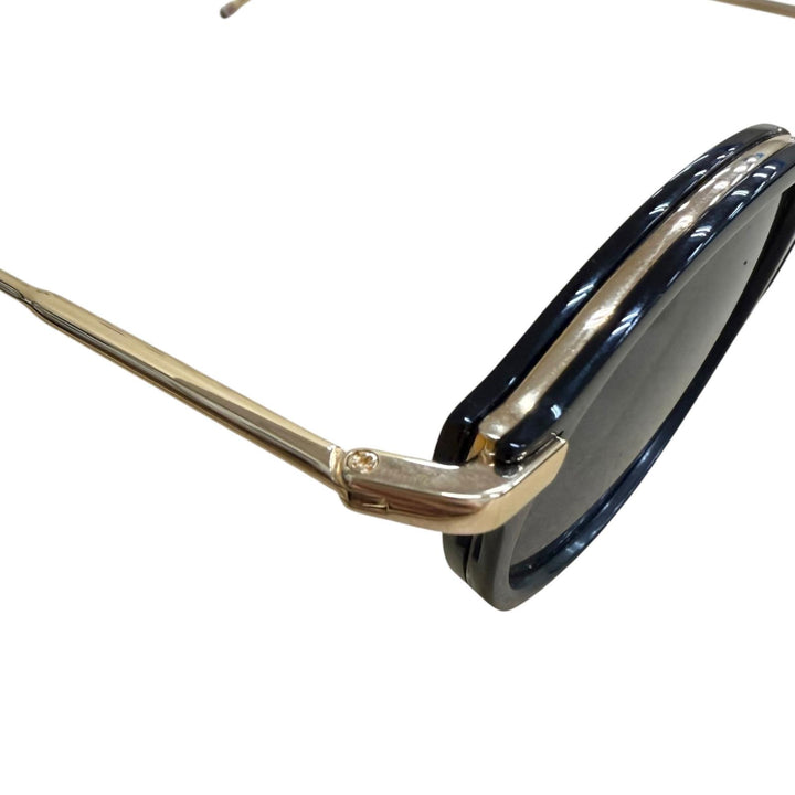 Excellent THOM BROWNE sunglasses Boston Frame gold mens UES011A